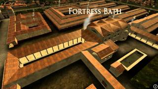 Animation of ancient Roman Fort in Caerleon Wales [upl. by Brownley913]