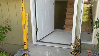 Jeld Wen Front Door Installation  Really crappy products and craftsmanship PART 1 [upl. by Ennovi164]