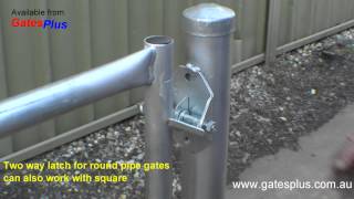 Gate Latch 2 way for round pipe and square [upl. by Reisch]