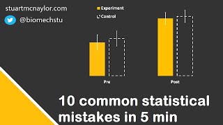 Ten Statistical Mistakes in 5 Min [upl. by Elocal485]