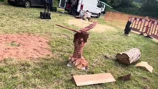 A fabulous range of wooden sculpture at Caerleon festival 2024 [upl. by Amer203]