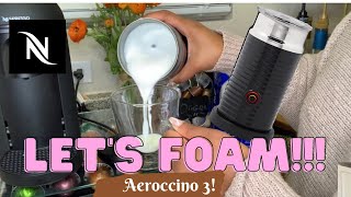 How To Foam Milk With Aeroccino 3 Make Coffee With Foam Tips amp Tricks  Easy Foamed Latte Recipe [upl. by Tia]