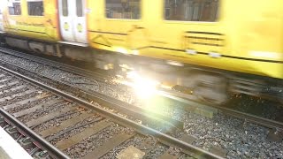 Merseyrail 507 009 making arcs at Birkdale station [upl. by Arytahs]